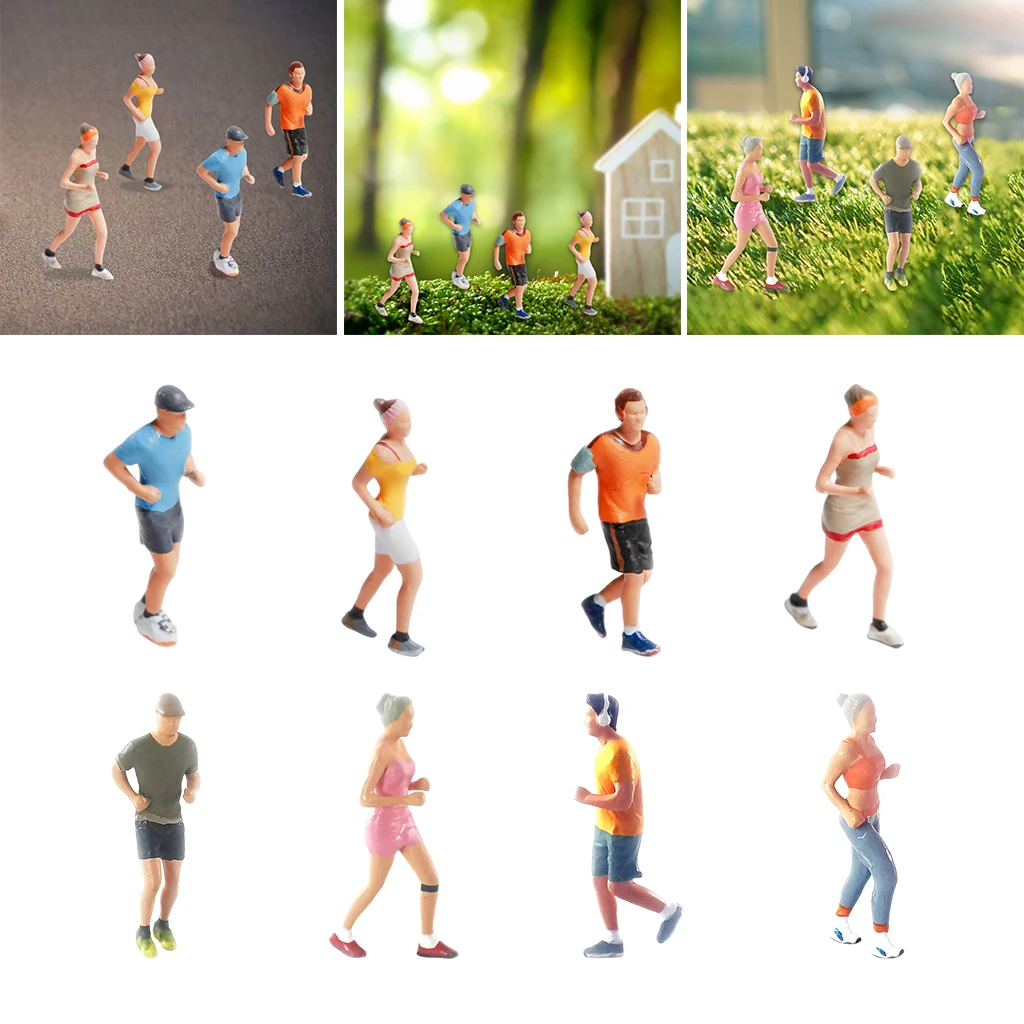 

1/87 Scale Figures Diorama Doll for Micro Scene DIY Scenery Train Railway Model Layout Decor Toy Figure Statue