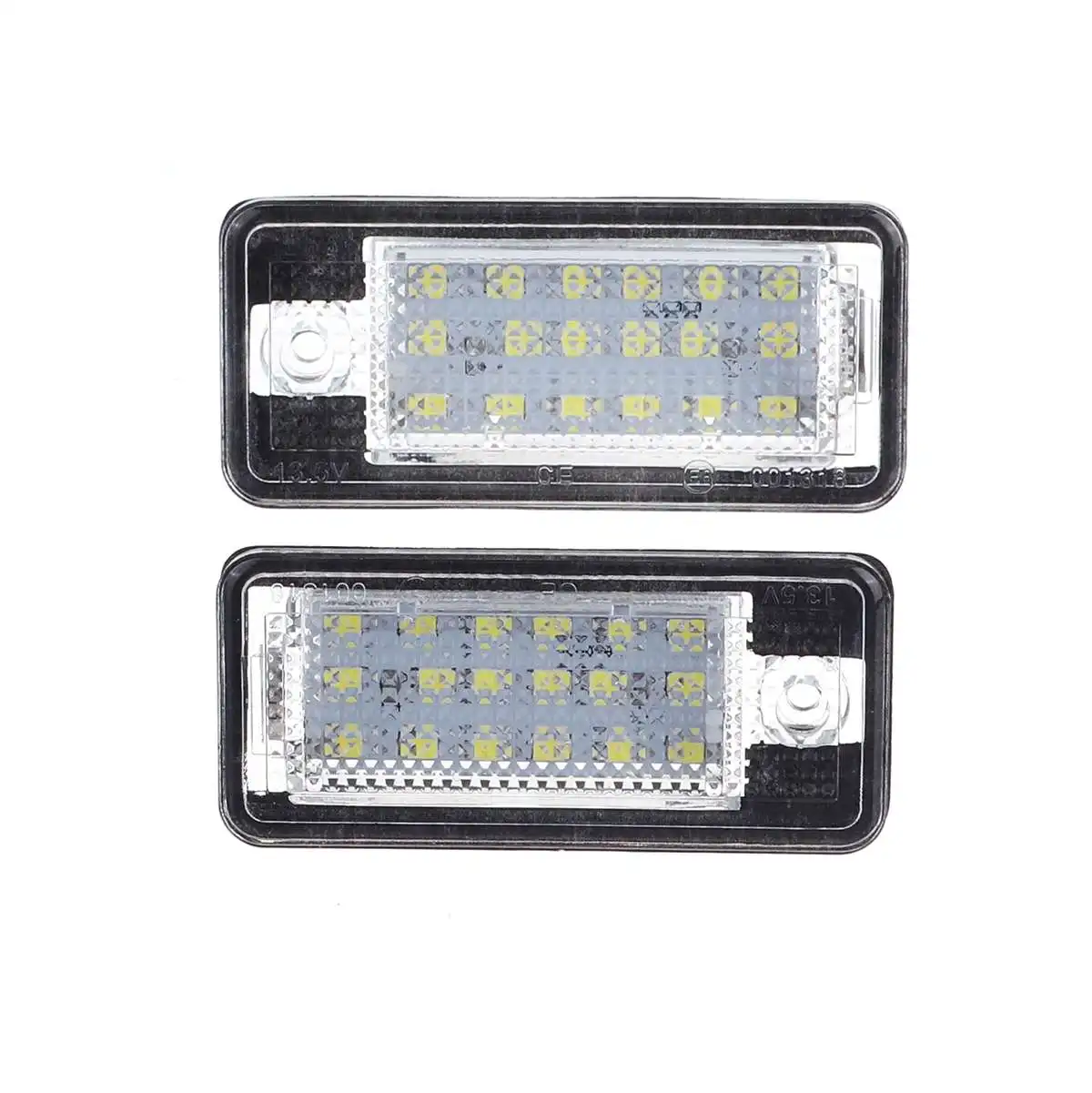 

2pc LED License Number Plate Light Lamp For Audi A3 S3 A4 S4 B6 B7 A6 C6 S6 A8 S8 RS4 RS6 Q7 8E0807430A