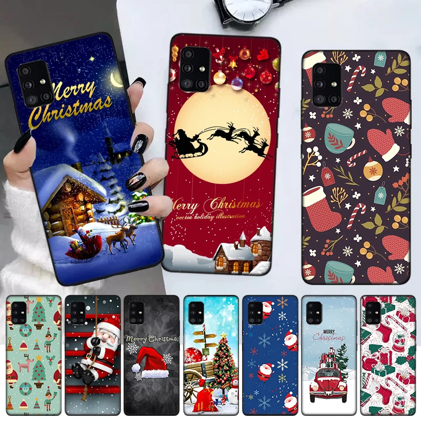 

Cute Cartoon Christmas Santa Phone Case For Samsung Galaxy A52 A51 A71 A72 A12 A22 A32 A42 A21S A31 A41 A02S A11 A01 Cover Funda