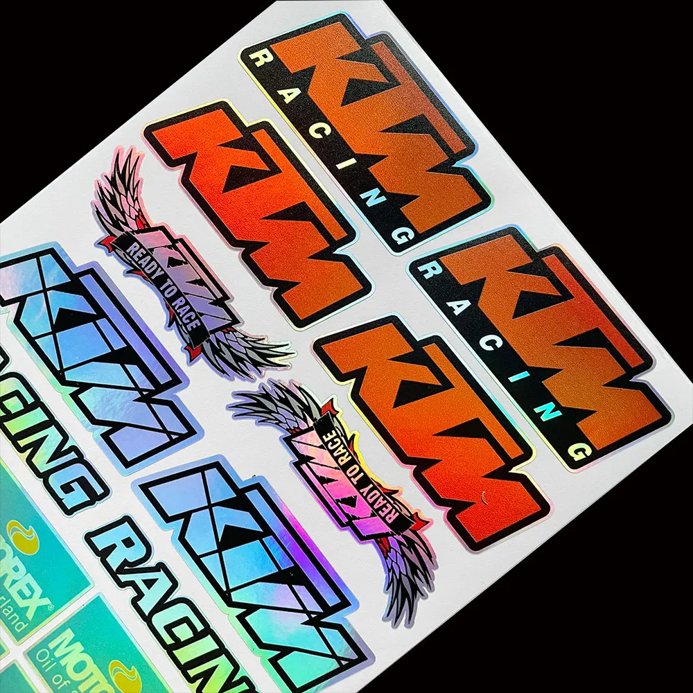 Лазерные цветные наклейки для мотоциклов на бак Bully Dog Для KTM 125 150 200 250 300 350 400 450 SX SXF