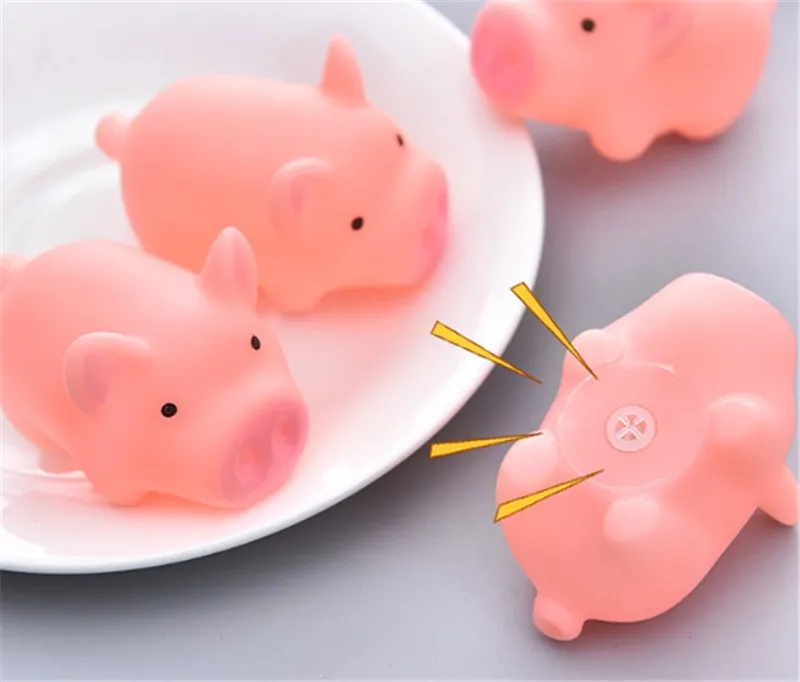 1 предмет Новинка Милая собака игрушки розовый кричащий резиновая свинка для