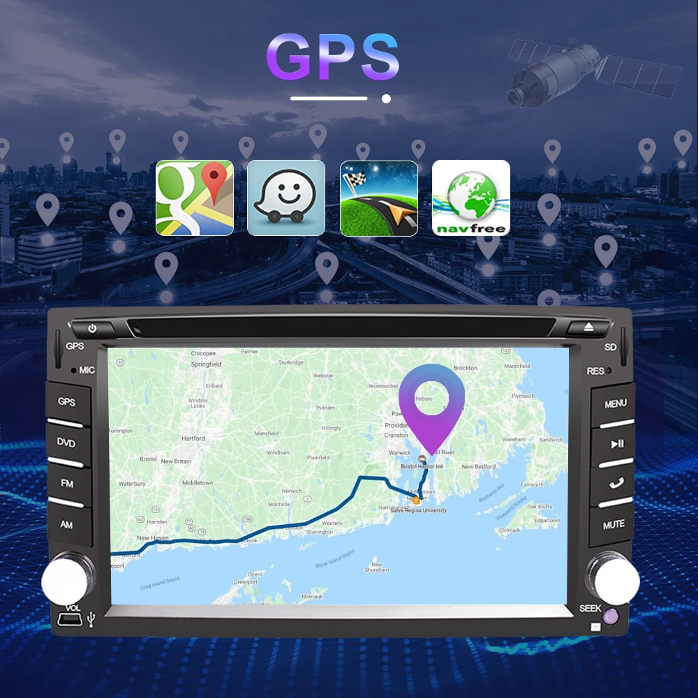 Автомагнитола Eunavi DSP 2 Din Android 10 DVD радио мультимедийный аудио плеер универсальная