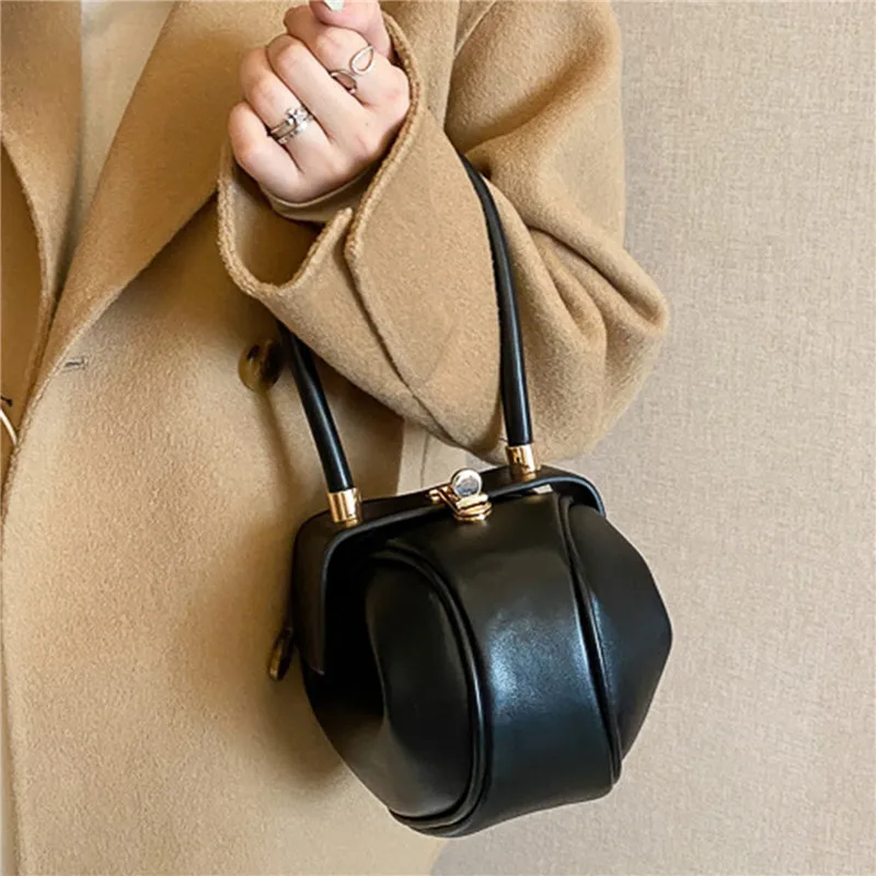 

Женская сумочка из искусственной кожи, сумки на плечо для женщин, модная дизайнерская сумка 2021, круглая сумка и кошелек