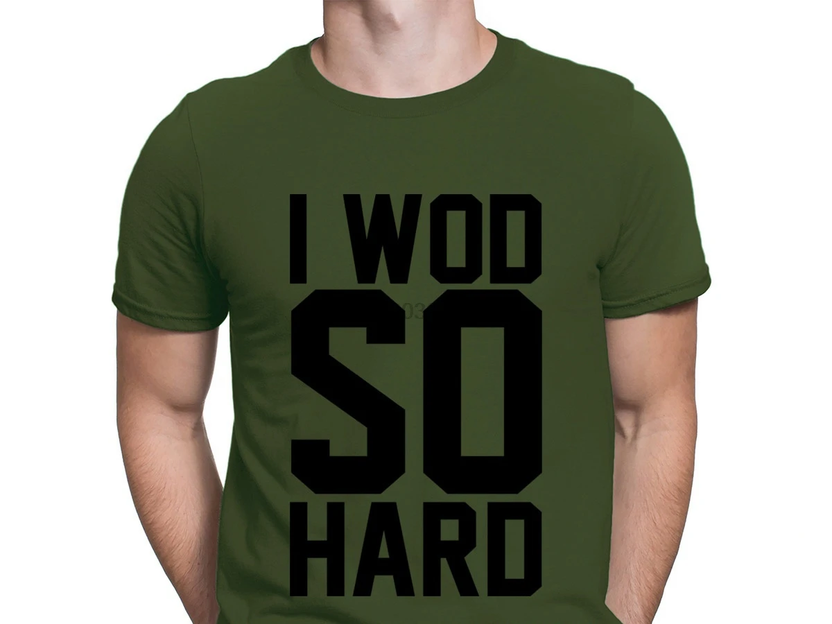 Футболка с надписью I Wod So Hard новейший популярный топ крутая футболка круглым