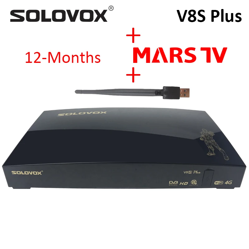 V8S WIFI MARS IPTV Solovox V8S Plus DVB-S2 цифровой спутниковый приемник STB поддержка Biss ключ USB Wi-Fi YouTube 3g 4G USB модем M3U CCCAM Xtream DLNA - Цвет: V8S WIFI MARS IPTV