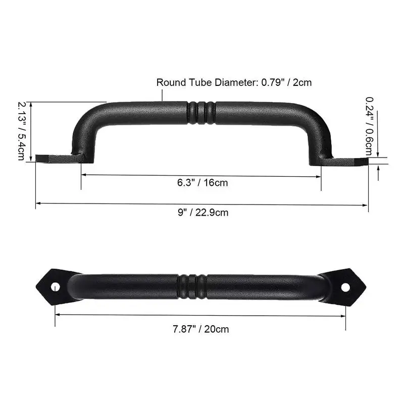 Деревянная ручка для раздвижной двери сарая из нержавеющей стали|Ручка двери| |