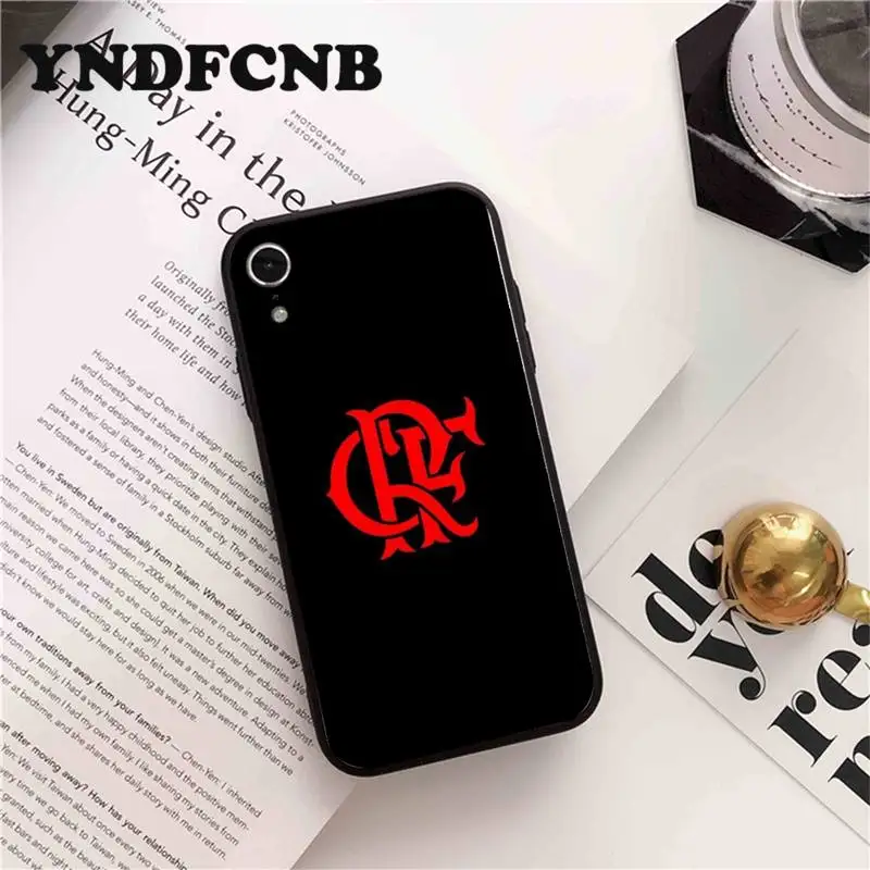 

YNDFCNB Clube de Regatas do Flamengo Logo Phone Case case cover for iPhone 8 7 6 6S Plus X XS MAX 5 SE 5S XR 11 11pro promax