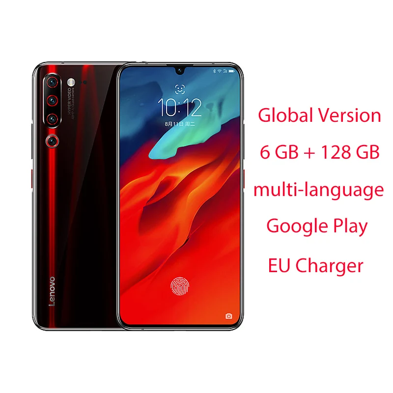 Black 6GB 128GB GL Глобальная версия lenovo Z6 Pro 6 ГБ+ 128 ГБ Snapdragon 855 мобильные телефоны 4000 мАч 48MP Тройная задняя камера 4K видео смартфон - Цвет: Black 6GB 128GB GL