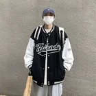 Мужская куртка-бомбер в стиле хип-хоп с вышивкой