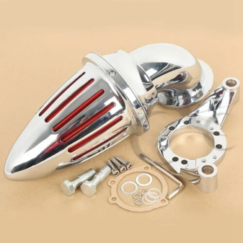 

Воздухозаборник для мотоцикла, воздушный фильтр для Harley CV Delphi V-Twin, алюминий, хром