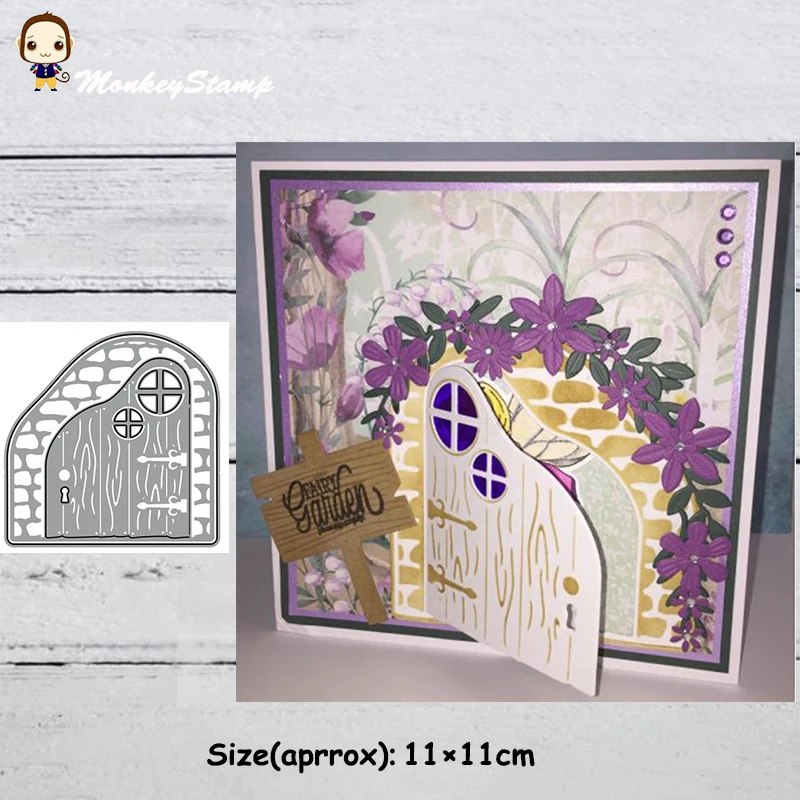 Металлические трафареты для резки обезьяны гриба двери сделай сам скрапбукинг