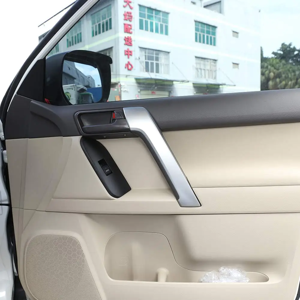 4 шт. интерьер АБС-системы автомобиля дверная ручка рамка Накладка для Toyota Land Cruiser