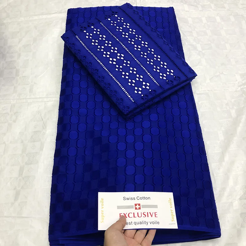 3+2Yards African Tissu Fabrics New African Cotton Lace Fabric Swiss Voile Lace in switzerland Brocade for Men/Women Clothes