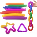 Забавная пластиковая цветная складная пластиковая игрушка для детей