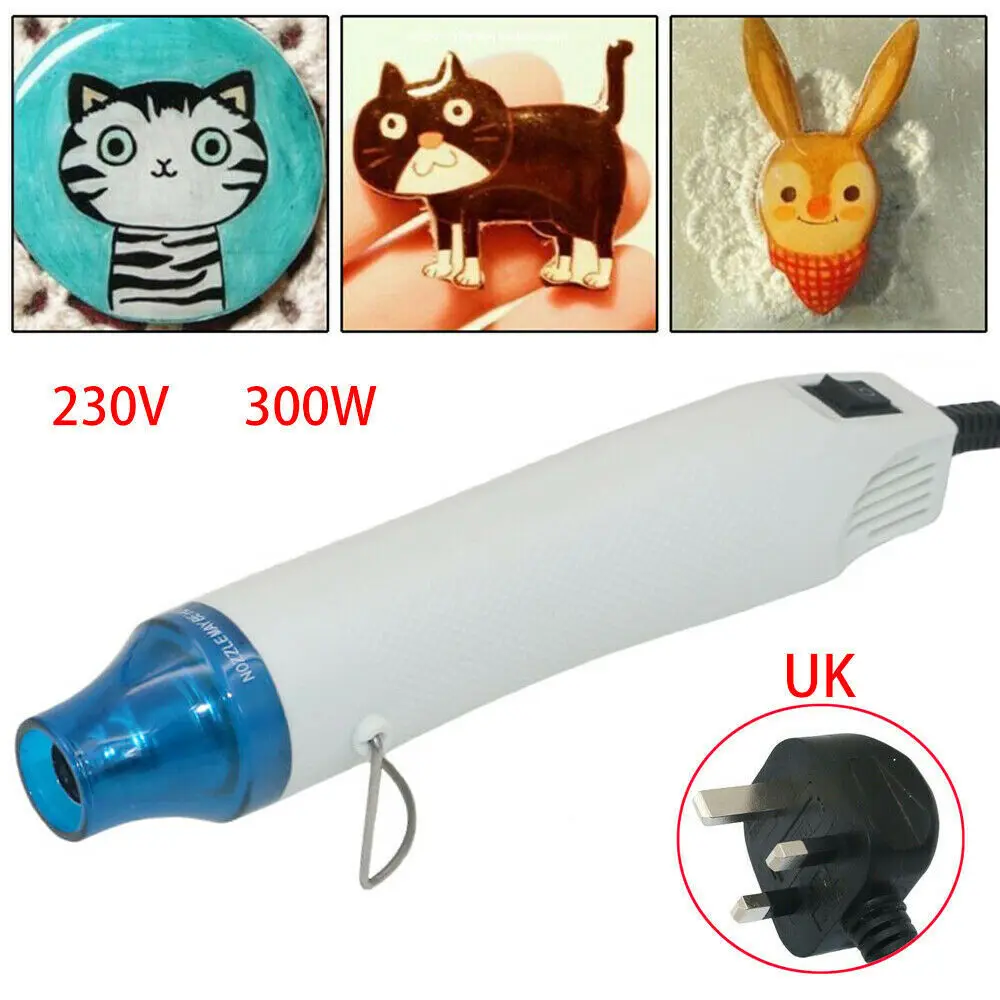 Пистолет горячего воздуха 300 Вт Электрический мини ручной тепловой пистолет