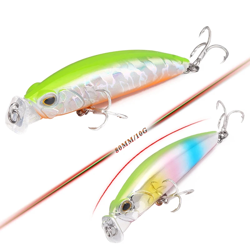 80 мм 10 г приманка для ловли Поппера искусственная жесткая наживка карпа с 3D