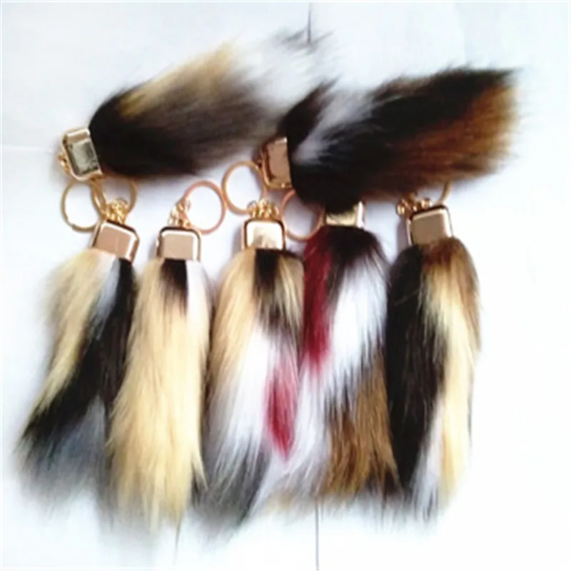 Magicfur 2 шт. Настоящий Лисий Американский хвост енота Косплей меховая Сумочка с