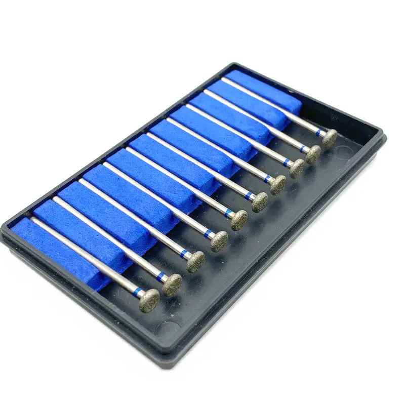 Алмазные шлифовальные насадки для зубных протезов 10 шт. низкоскоростного