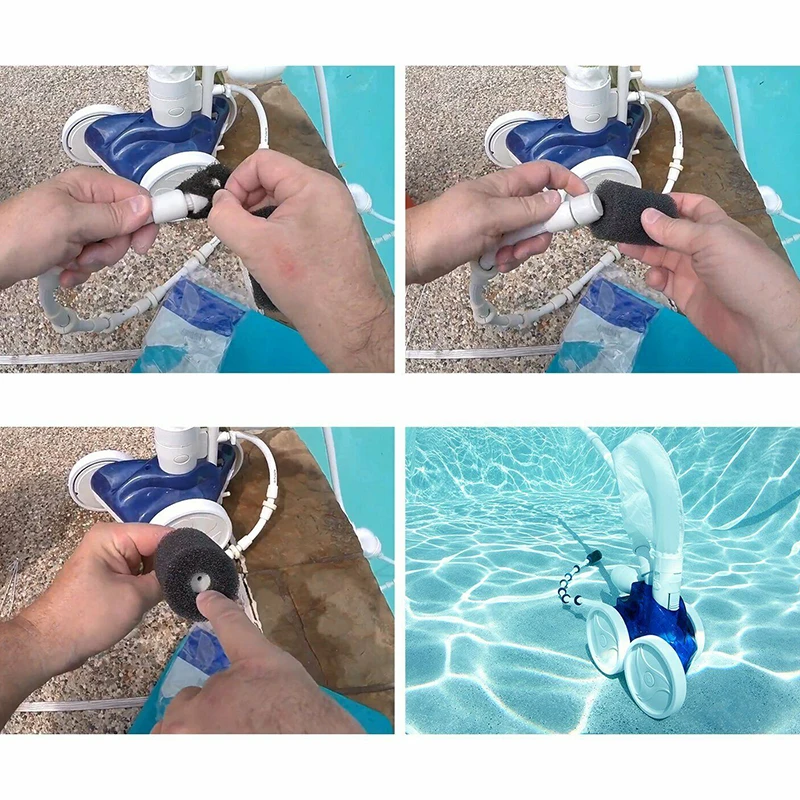 Durable Swimming Pool Cleaner Parts Sweep Hose Tail Scrubber Filter Sponge Replacement for Fits Polaris |