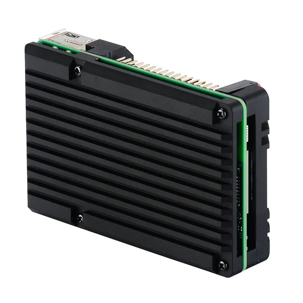 Алюминиевый Чехол для Raspberry Pi 4/3 с двойным охлаждающим вентилятором