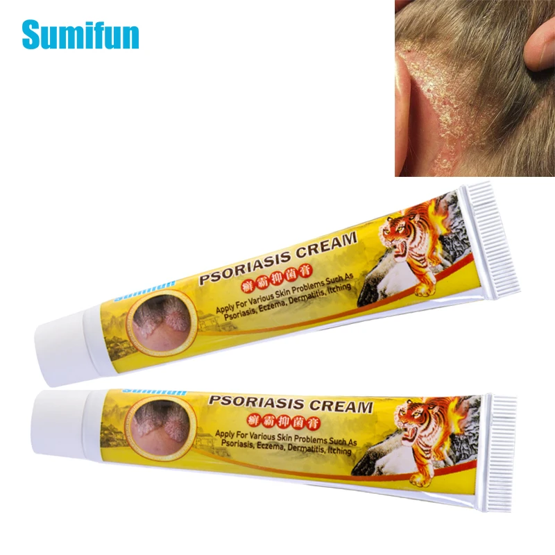 Sumifun 1/2 шт. 20g псориаз Крем Бактериостаз экзема дерматит противовоспалительное