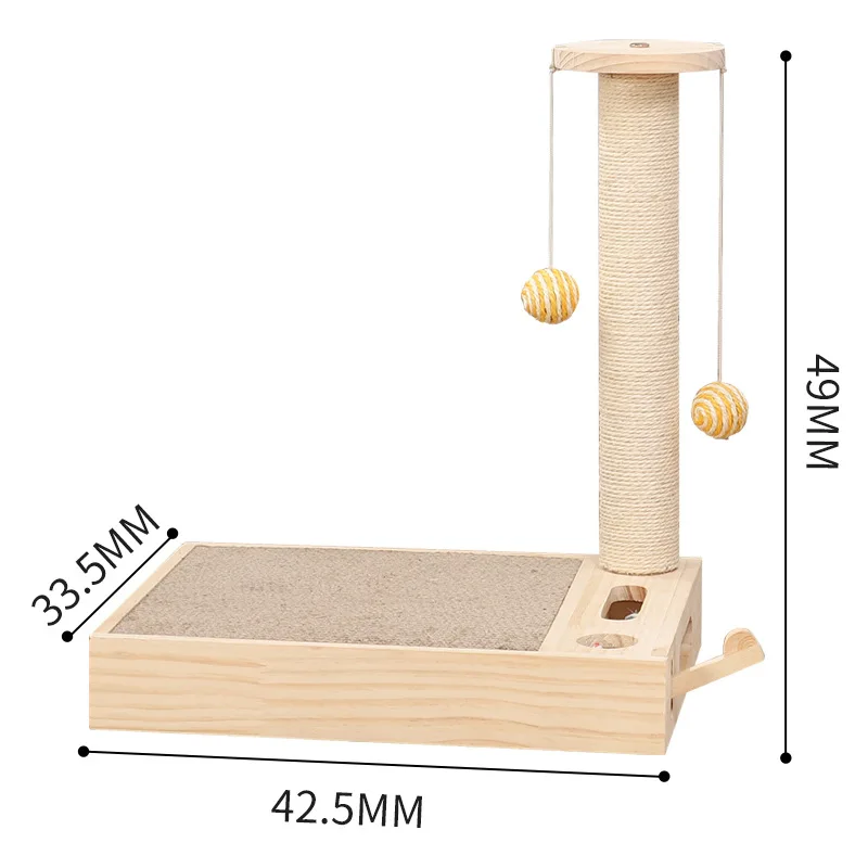 Когтеточка для кошек из гофрированного картона с ударным хомяка игрушка