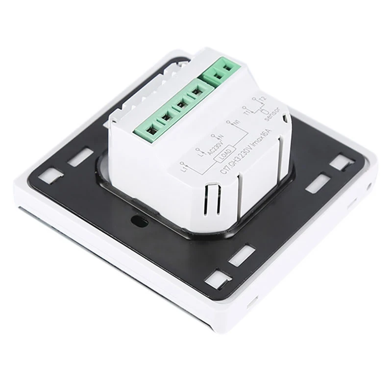 Скрытый термостат C17 с ЖК-дисплеем и электрическим подогревом 16 А | Строительство