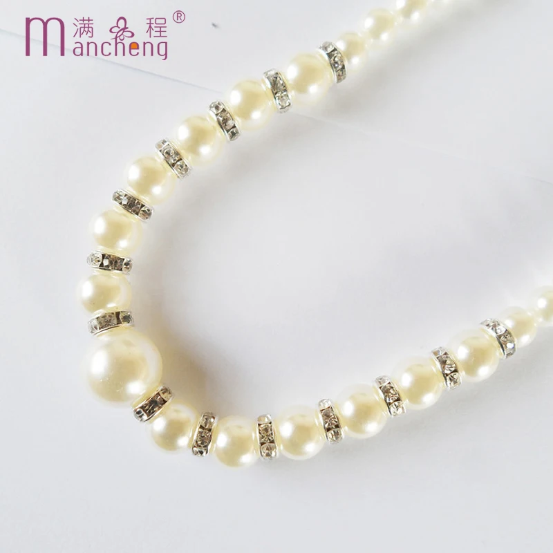 Fine Quality Pearl Beads Necklace Women Classic Style Set Auger Crystal Collar Party Jewelry 2023 Wholesale |
