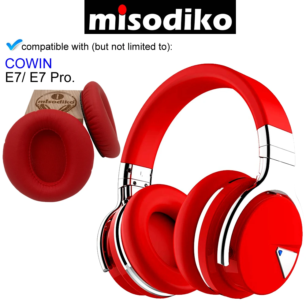 Misodiko Сменные подушки амбушюры-для COWIN E7/E7 Pro, наушники, запчасти для наушников, накладки для наушников, наволочки