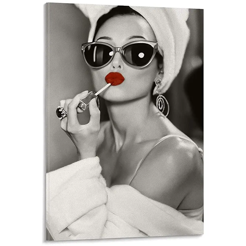 

DENGC Character Art Poster Sexy Woman Poster Decorative Painting Canvas Wall Art Living Room Posters Bedroom Painting