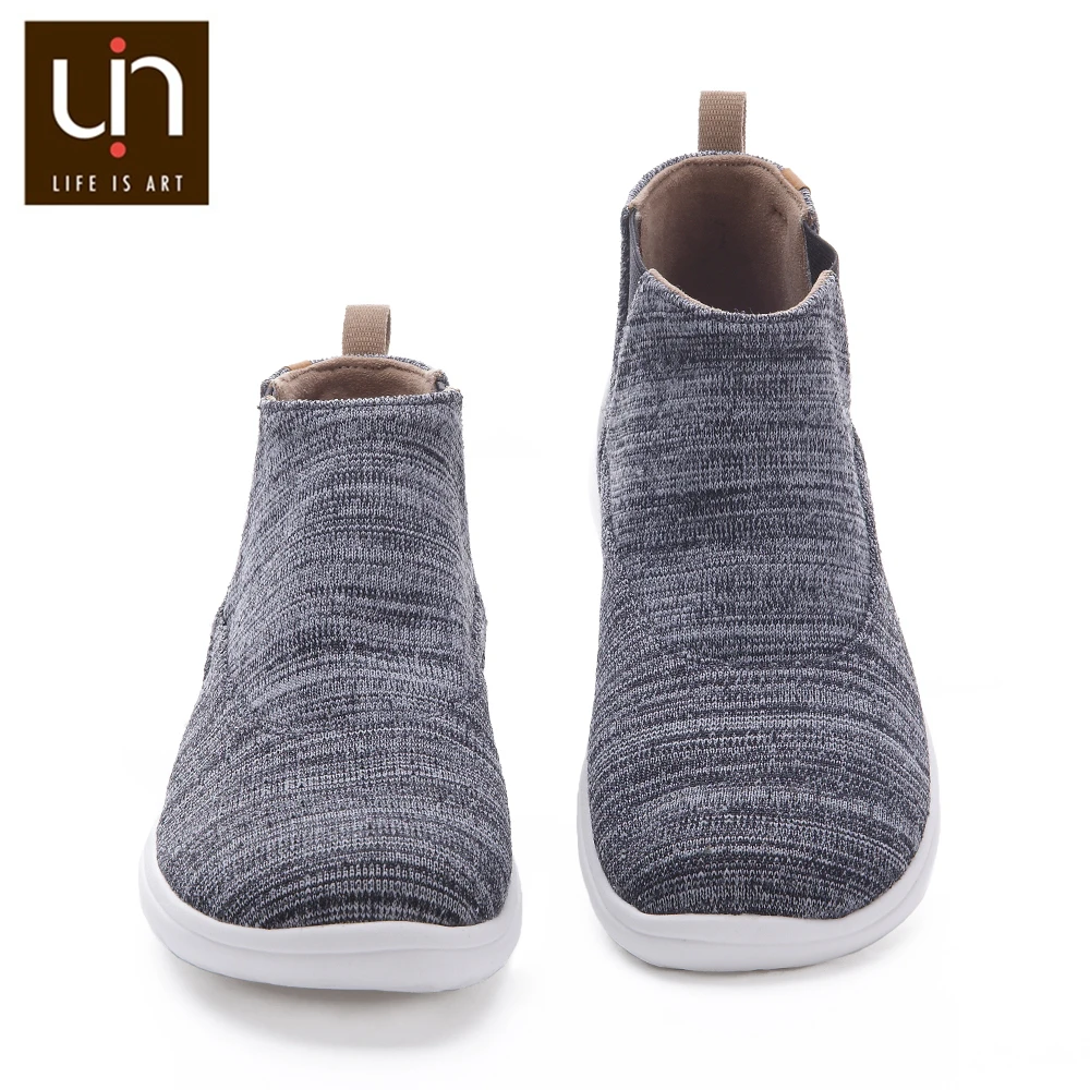 Женские теплые вязаные осенне зимние ботинки UIN детская мягкая обувь без