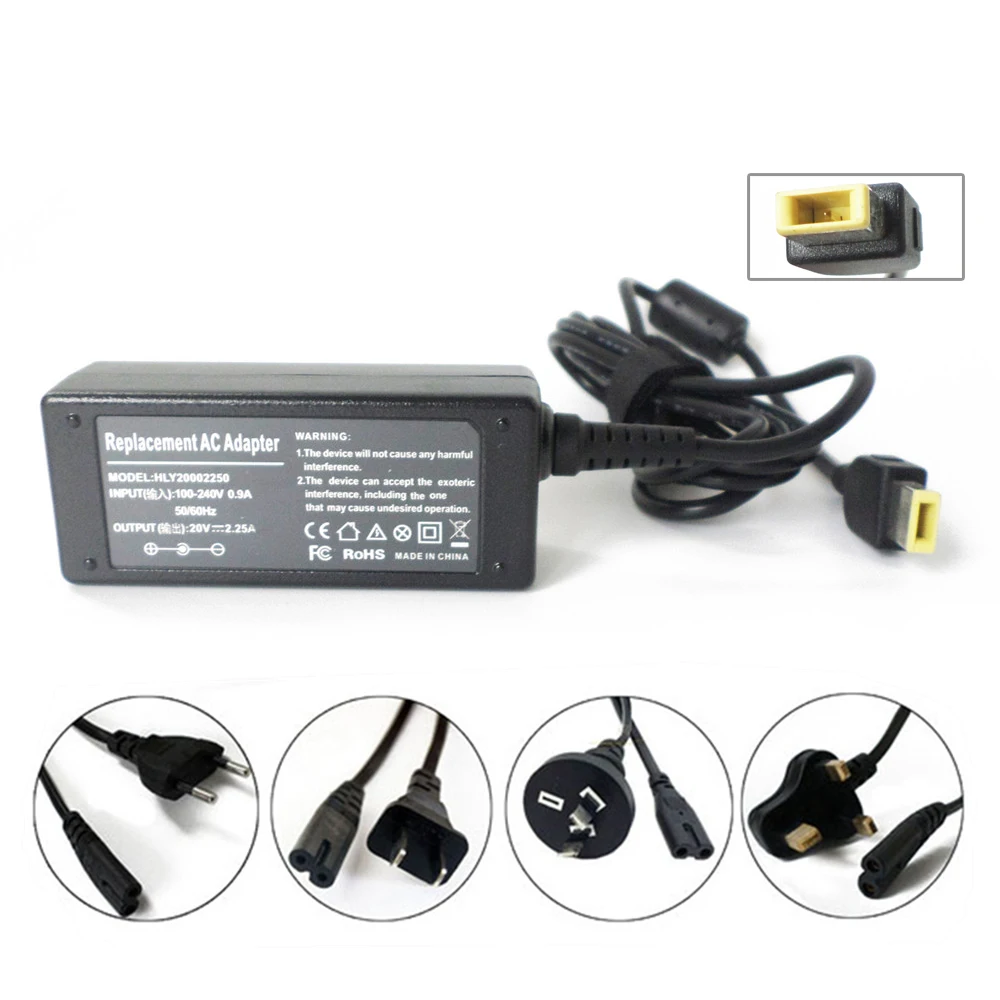 

New 20V 2.25A 45W AC Adapter Battery Charger Power Supply Cord For Lenovo IdeaPad Essential ADLX45NDC3A 45N0298 B41-30 B51-30