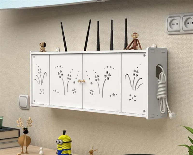 Беспроводной роутер коробка для хранения розетка гостиной Wi Fi настенное ТВ