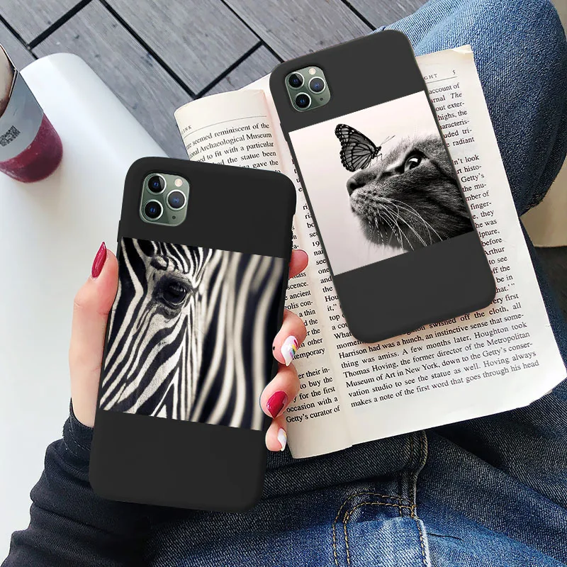 

Luxury Leopard Zebra Silicon Phone Case For iphone 8 7 6s Plus Soft Cover For iphone 12 11 Pro X Xr Xs Max SE2020 Protective