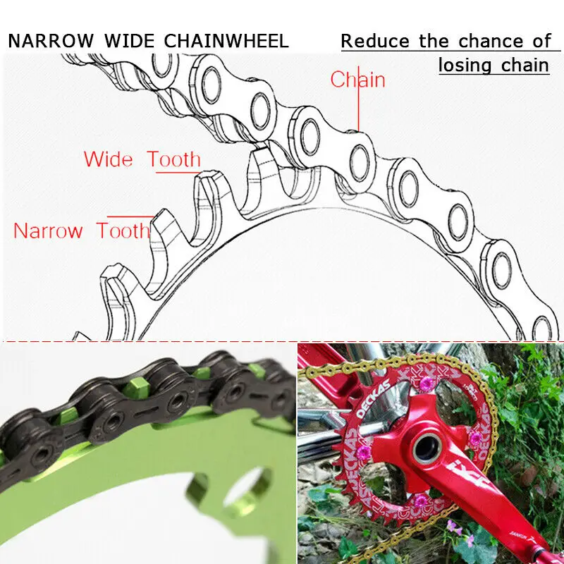 Звезда DECKAS 104bcd звезда для горного велосипеда кольцо цепи узкая широкая 32/34/36/38T