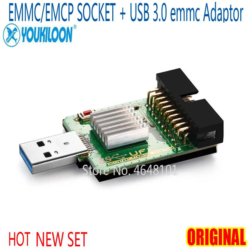 2022 новый оригинальный Lite USB3.0 SuperSpeed eMMC Reader + EMMC/EMCP Socket( FBGA 153/169/162/186 221/254) для UFI BOX |