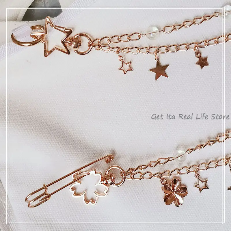 Женская цепочка для сумок под розовое золото H309 | Багаж и сумки