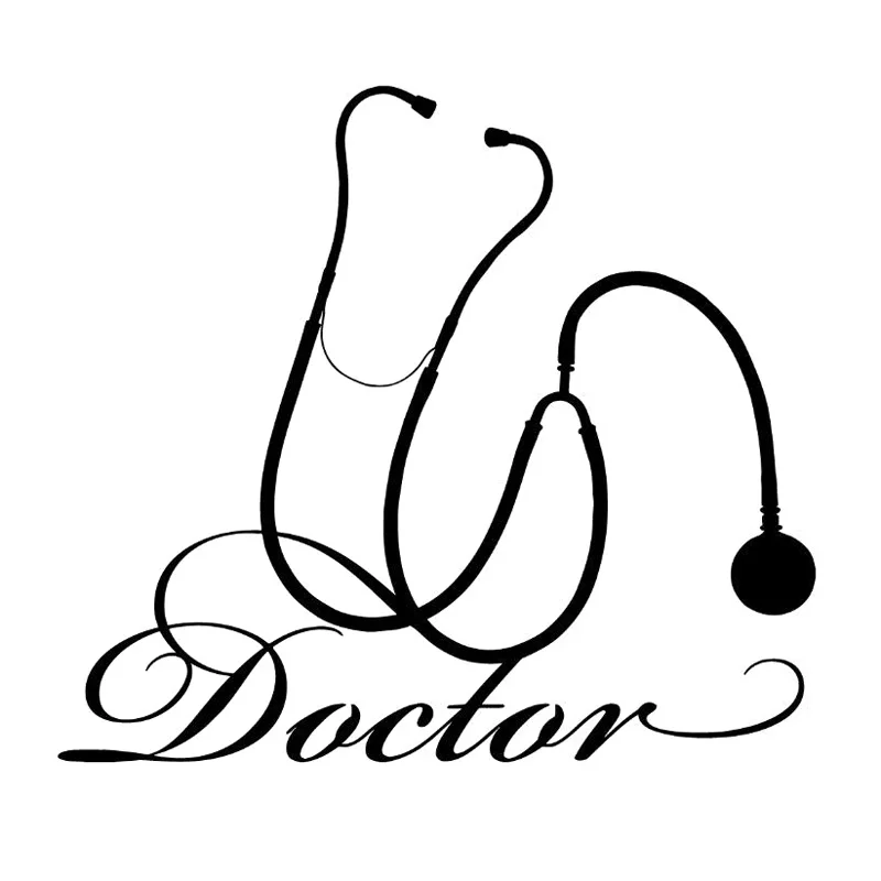 

Creative Doctor Hospital Medical Tool Car Sticker Accessories Vinyl Car Window Car Styling Decorative Decals PVC 14cm *13cm