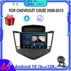 Автомагнитола для Chevrolet Cruze 2008-2015, Android 10, проигрыватель с Wi-Fi, GPS-навигацией, мультимедийный видеоплеер с CANBUS, стереоприемником