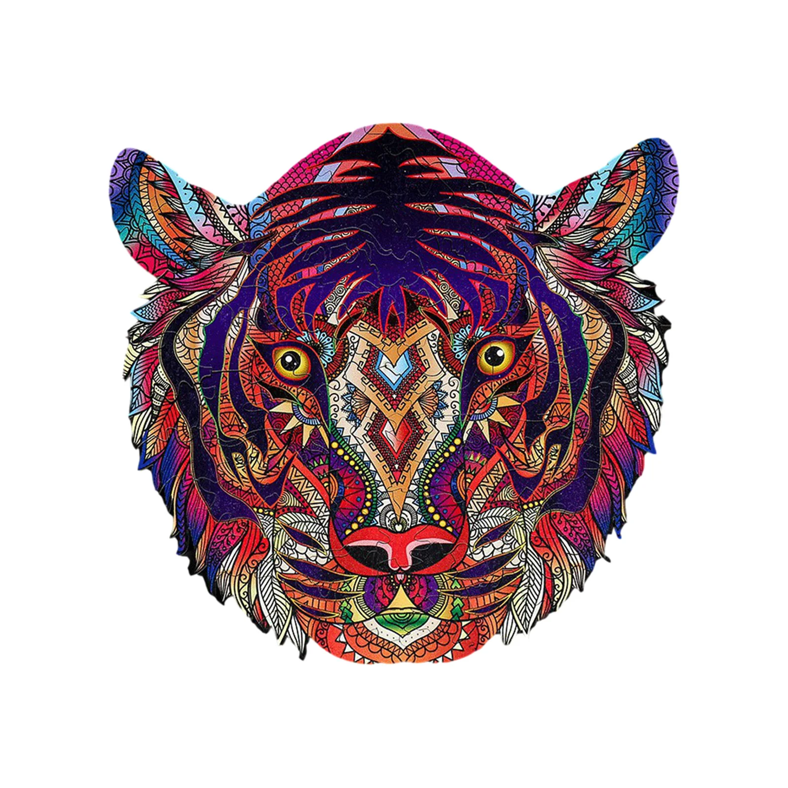 

Tiger Wooden Puzzles - Unique Shape Puzzle Pieces Best Gift for Adults Children Puzzle, ideal for the Family Game Collection