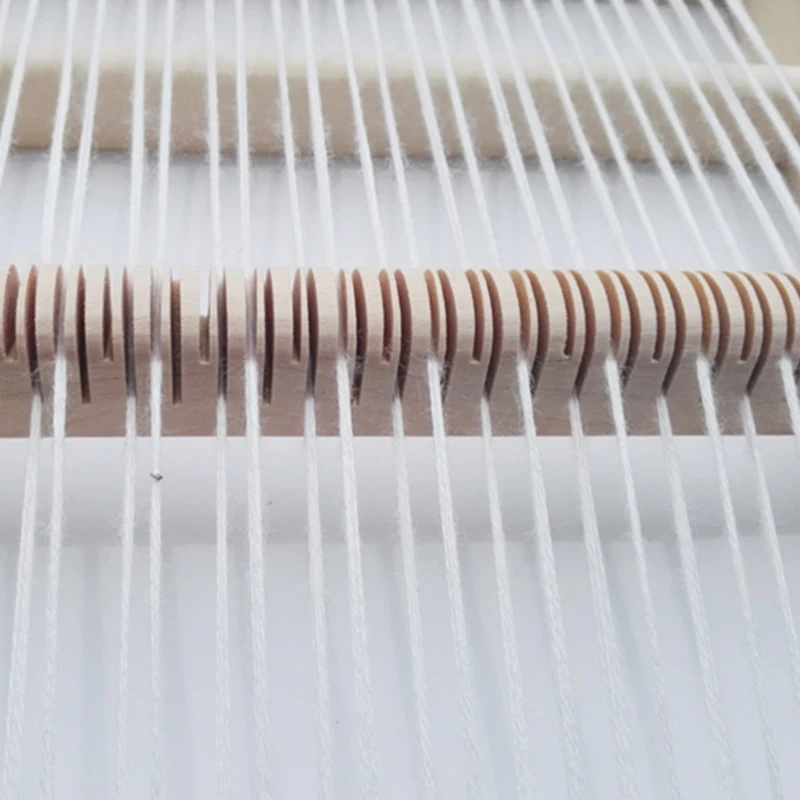 

C5AA Mini Kids Wooden Weaving Loom Kit Handheld Knitting Machine for Kids Children