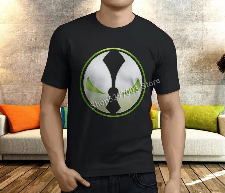 New Cool Spawn Logo Superhero Goth Horror Men'S Black T-Shirt S-3Xl Breathable Tee Shirt | Мужская одежда