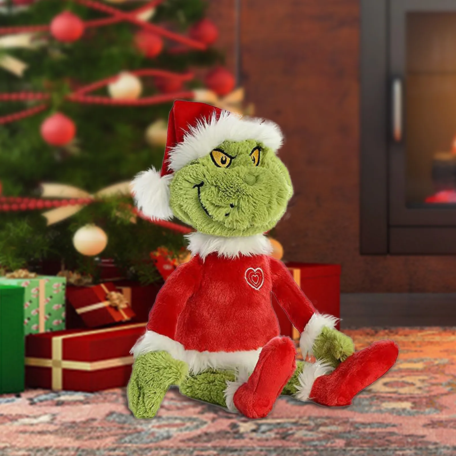 Рождественские плюшевые игрушки Green Monste-r плюшевая кукла для мальчиков и девочек