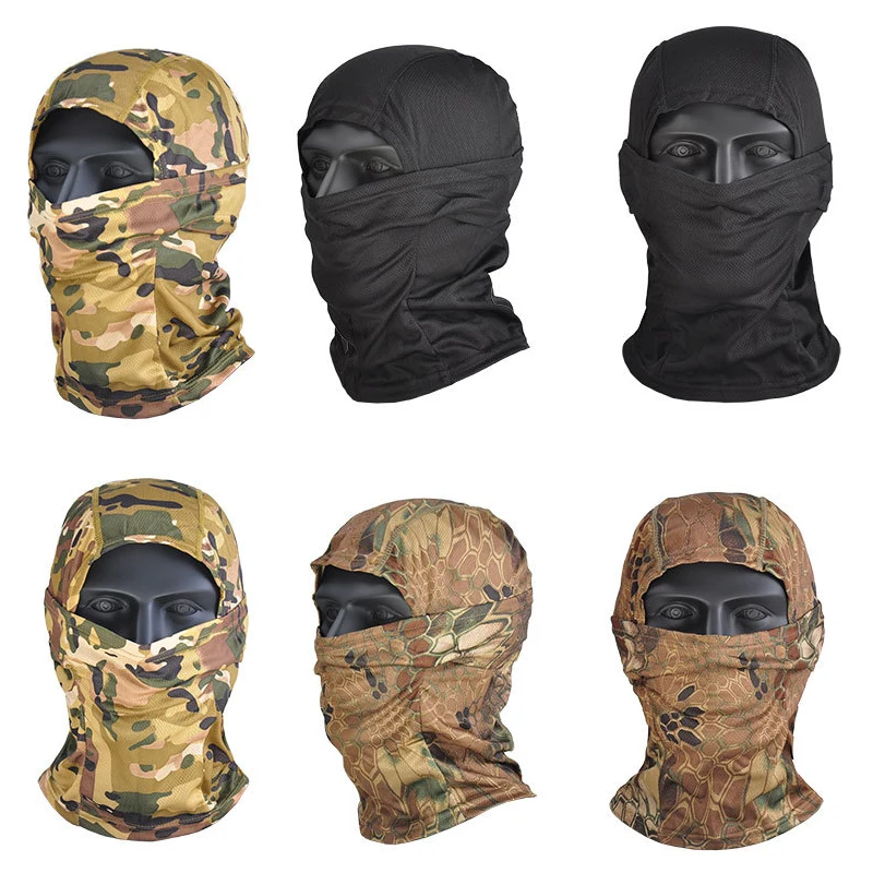 Камуфляжная Балаклава для страйкбола маска на все лицо CS Wargame езды велосипеде
