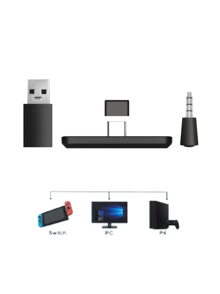 Новинка 2021 беспроводной аудиопередатчик Bluetooth адаптер USB Type C для Switch