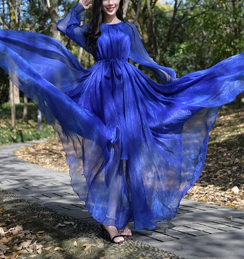 Summer Female Clothing Loose Belt Boho Maxi Dress Beach Party Bridesmaid Long Dress Travel photo Muslim Abaya Arab Robe 2023