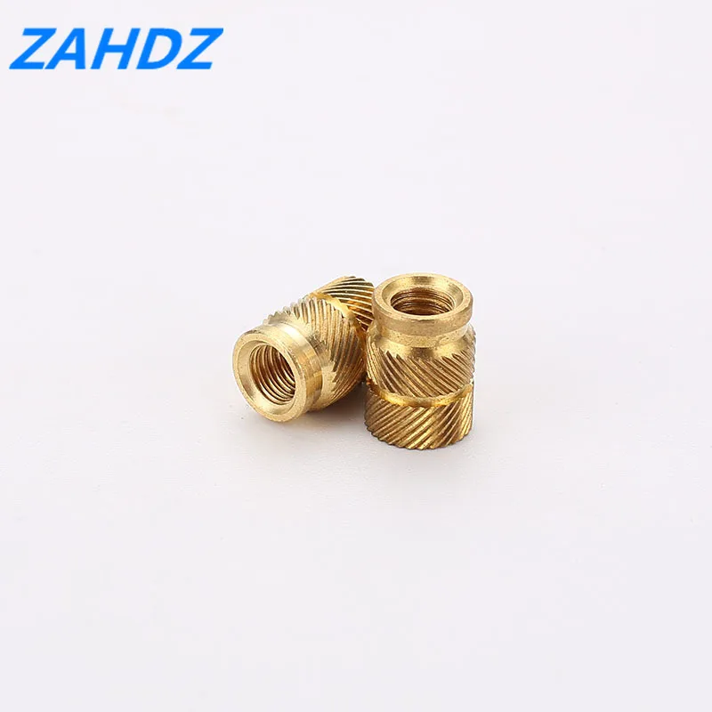 100 шт. латунная термоплавкая вставка гайки нагревательное литье медная резьба