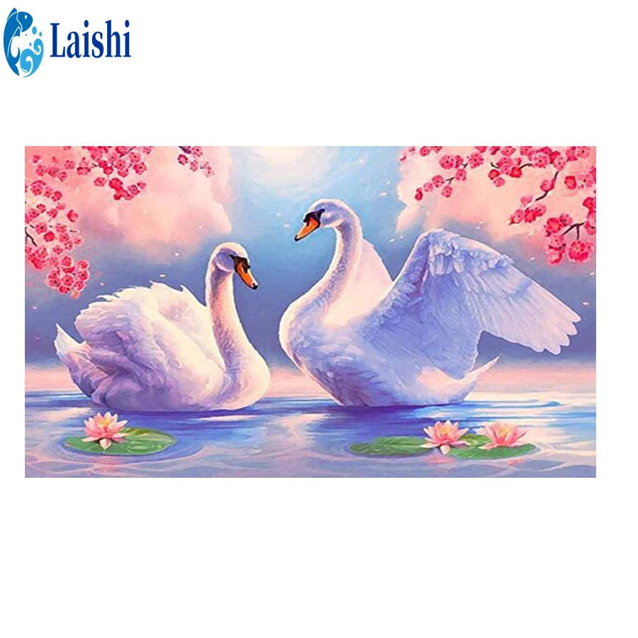 

New 5d diy diamond embroidery Water goose flower animal Modern decor mosaic diamond painting full square/round drill art picture