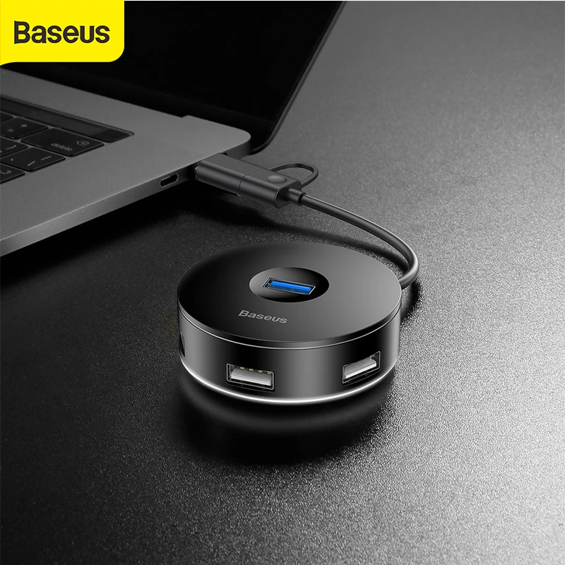 Baseus USB HUB C to Multi 3 0 для MacBook Pro Huawei Adapter Dock высокоскоростной 2 разветвитель