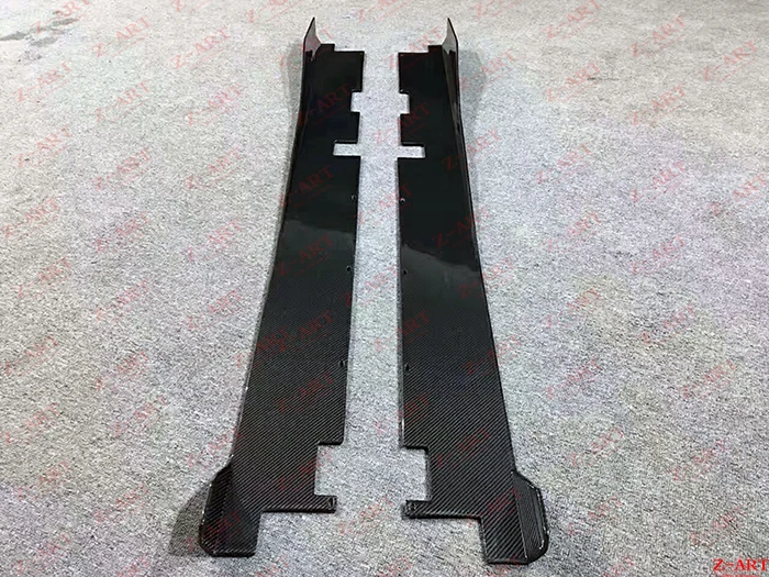 Z ART для Huracan полное углеродное волокно боковых юбок сторона спойлер LP610 LP580 сбоку